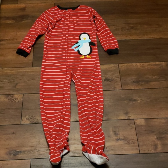NWT Girls Fleece Carter/'s Footed Pajamas Size 4T Winter Pjs Pink Pig Dot NEW
